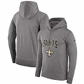 New Orleans Saints Nike Sideline Property of Performance Pullover Hoodie Gray,baseball caps,new era cap wholesale,wholesale hats